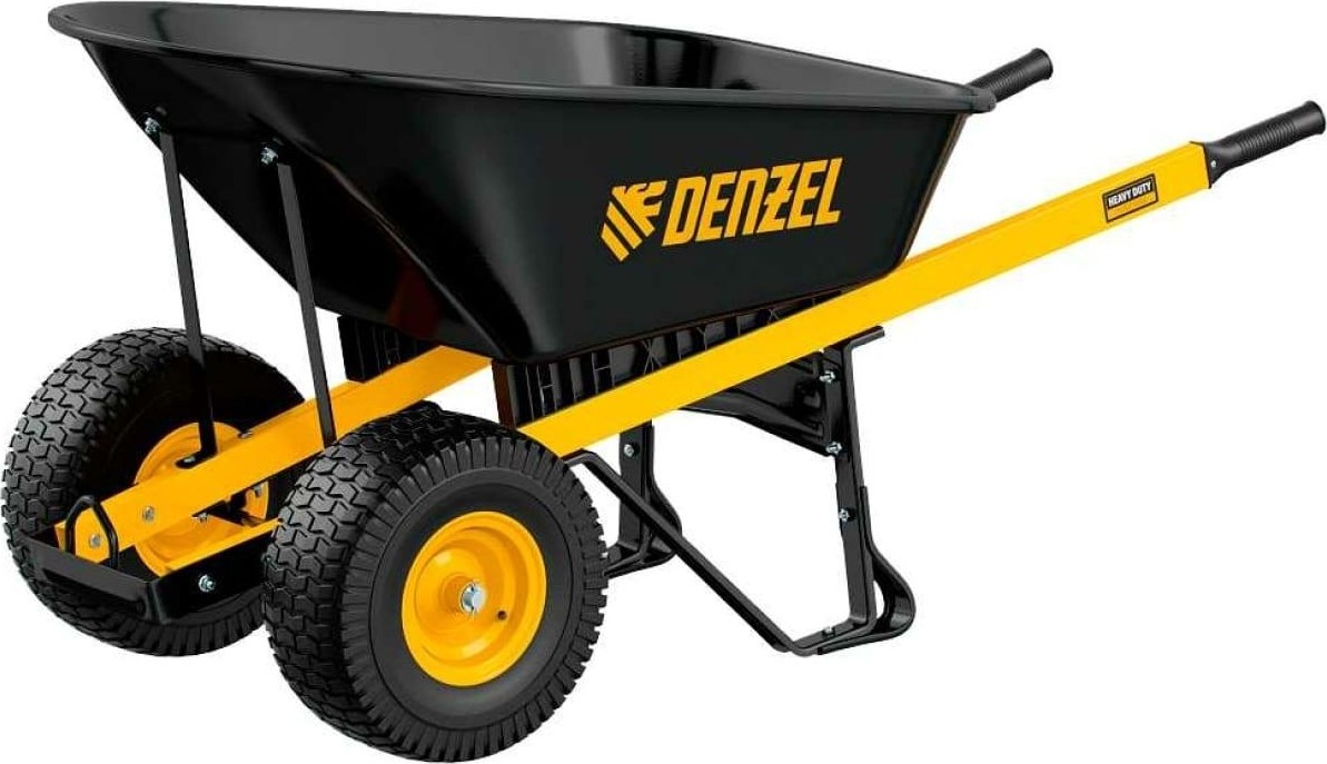 Тачка садово-строительная,140л,250кг,Denzel двухколесная в Комсомольске-на-Амуре