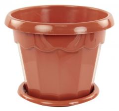 Горшок цв. Гармония 1,5(коричневый)(уп,30) в Комсомольске-на-Амуре
