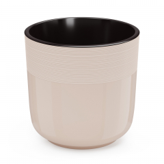Горшок цв. Линель 2,7л.двойной(белый,бежевый)(10) в Комсомольске-на-Амуре