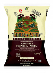 Грунт Живая Земля Георгин-Астра-Земляника 25л TERRA VITA в #REGION_NAME_DECLINE_PP#