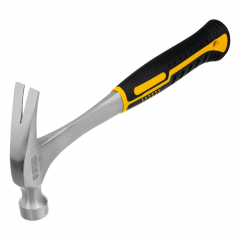 Молоток -гвоздодёр 350г,цельнометаллический,двухкомпонентная рукоятка//Denzel в #REGION_NAME_DECLINE_PP#