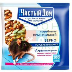 ЧД зерновая приманка от крыс и мышей Форэт 100 г.(50) в Комсомольске-на-Амуре