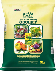 Грунт KEVA BIOTERRA для всех видов овощей 10л почвогрунт Гера в #REGION_NAME_DECLINE_PP#